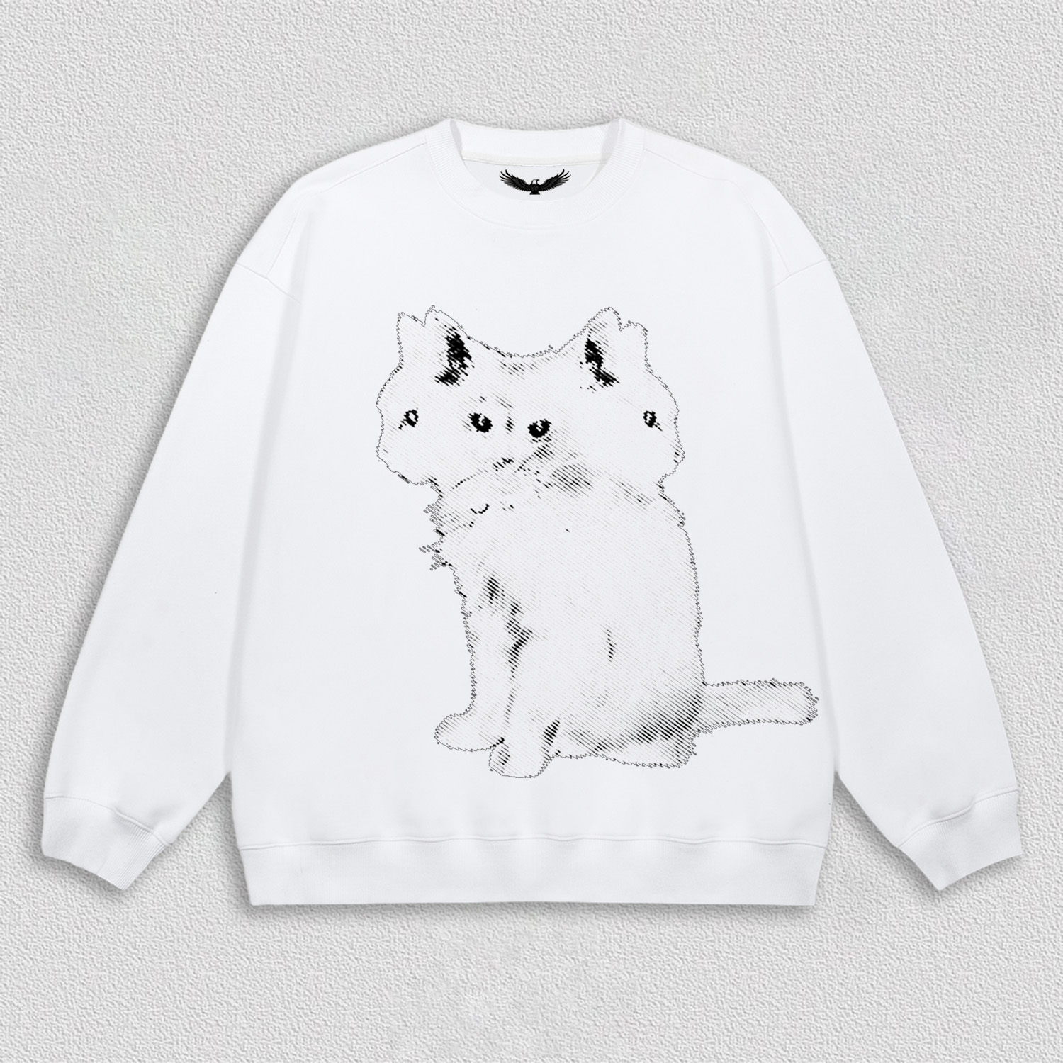 Artistic Multi - Headed Cat T-Shirt