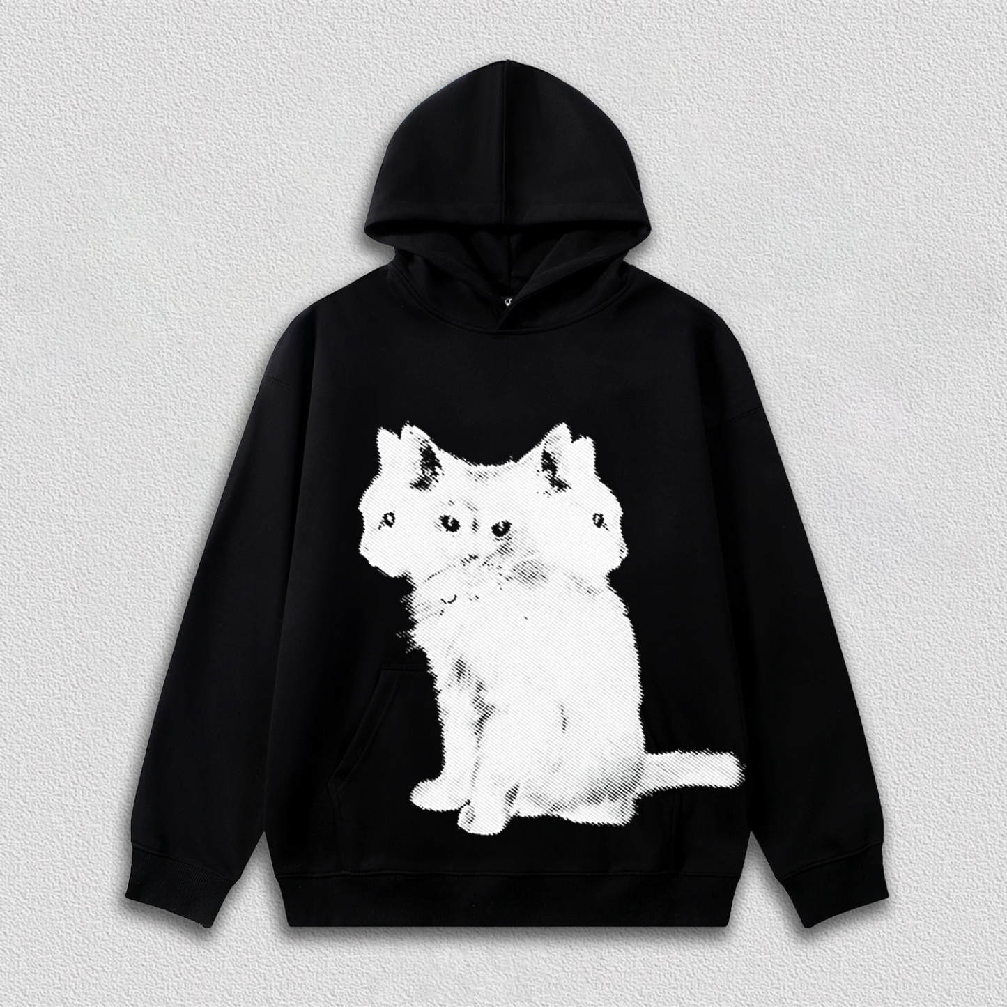 Artistic Multi - Headed Cat T-Shirt