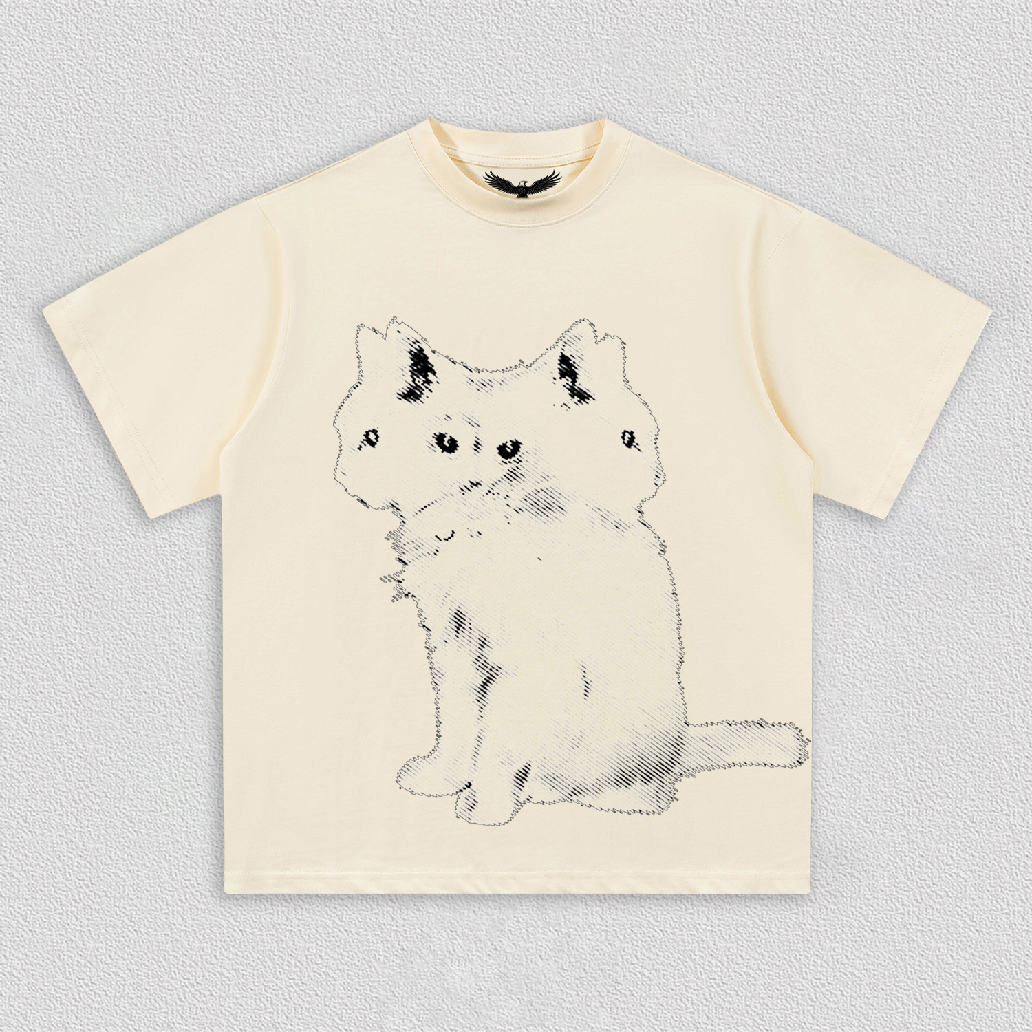 Artistic Multi - Headed Cat T-Shirt