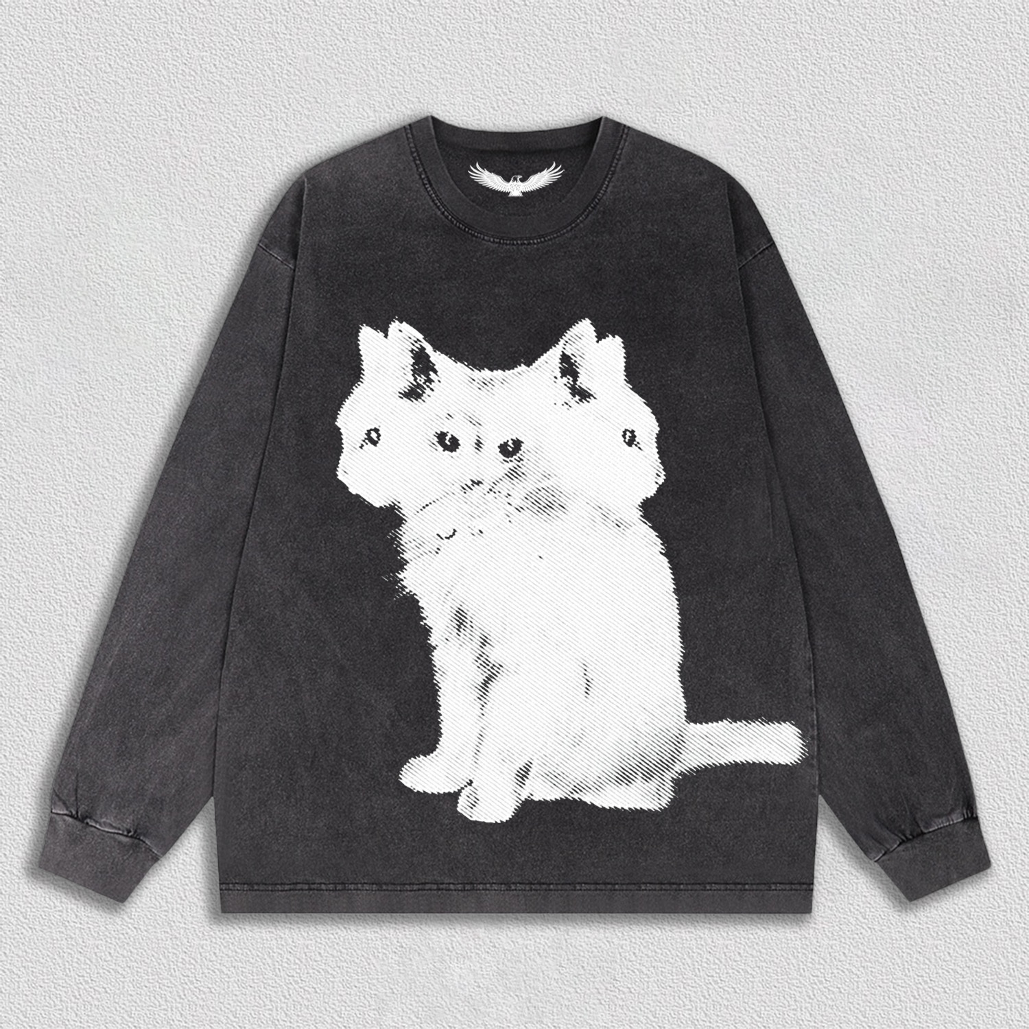 Artistic Multi - Headed Cat T-Shirt