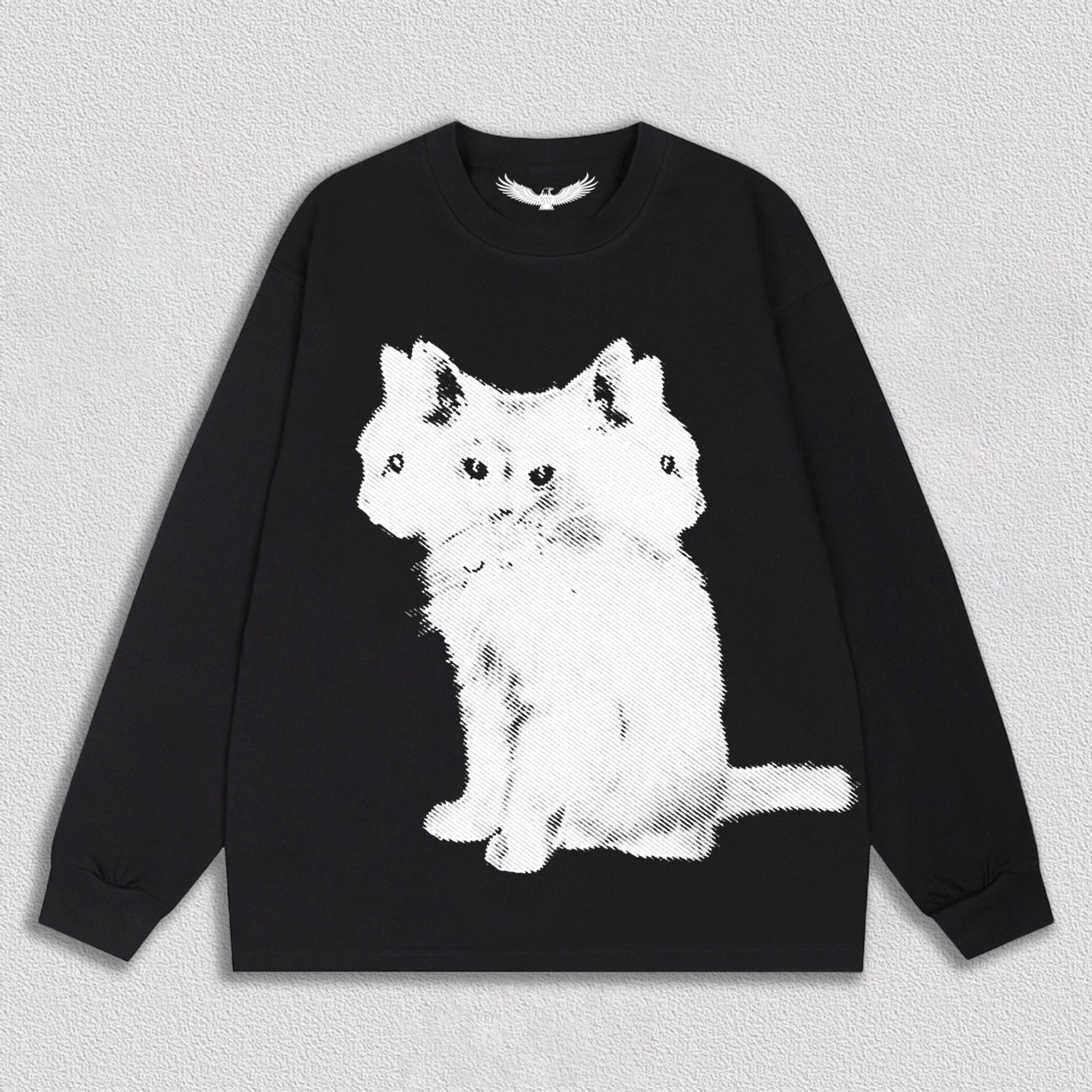 Artistic Multi - Headed Cat T-Shirt