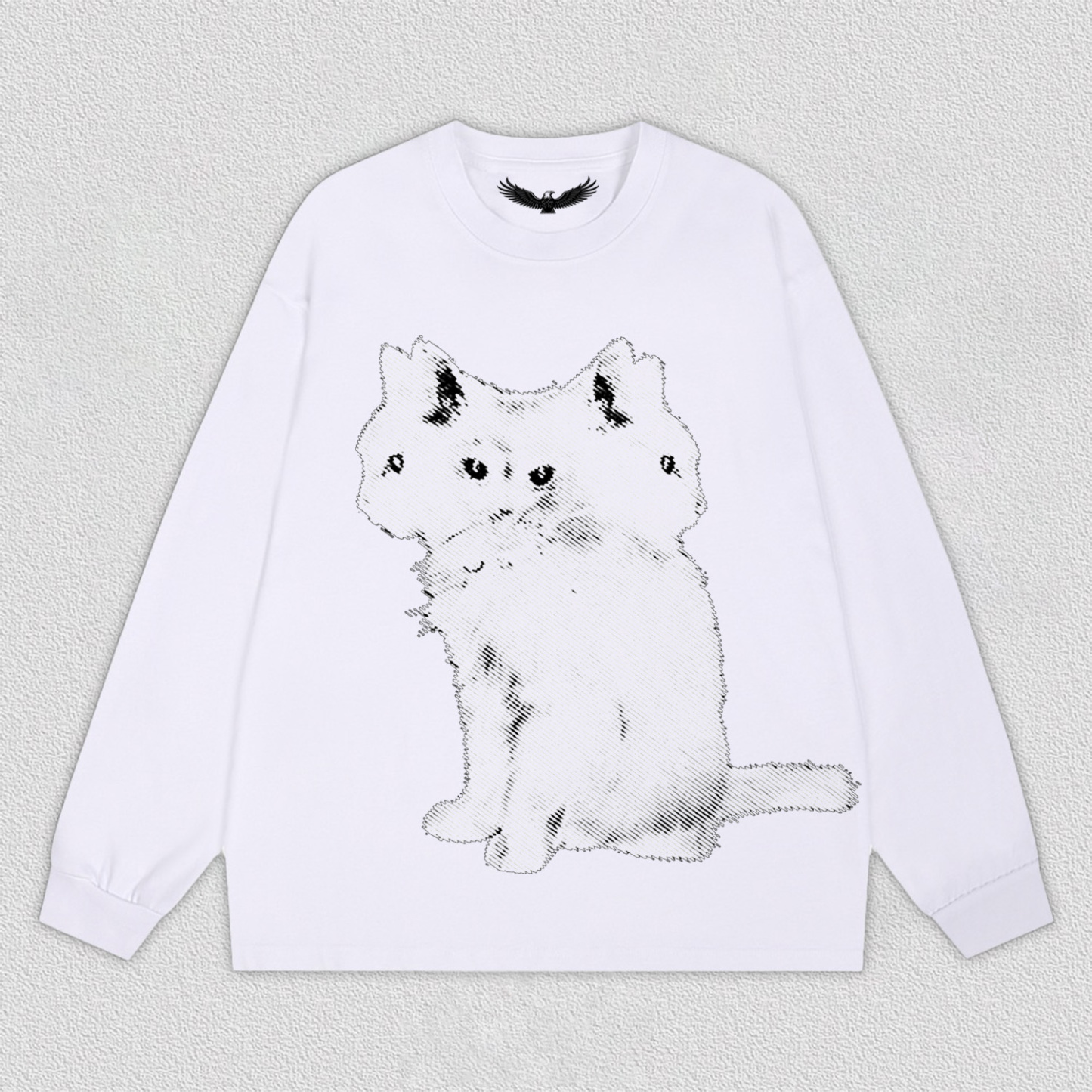 Artistic Multi - Headed Cat T-Shirt