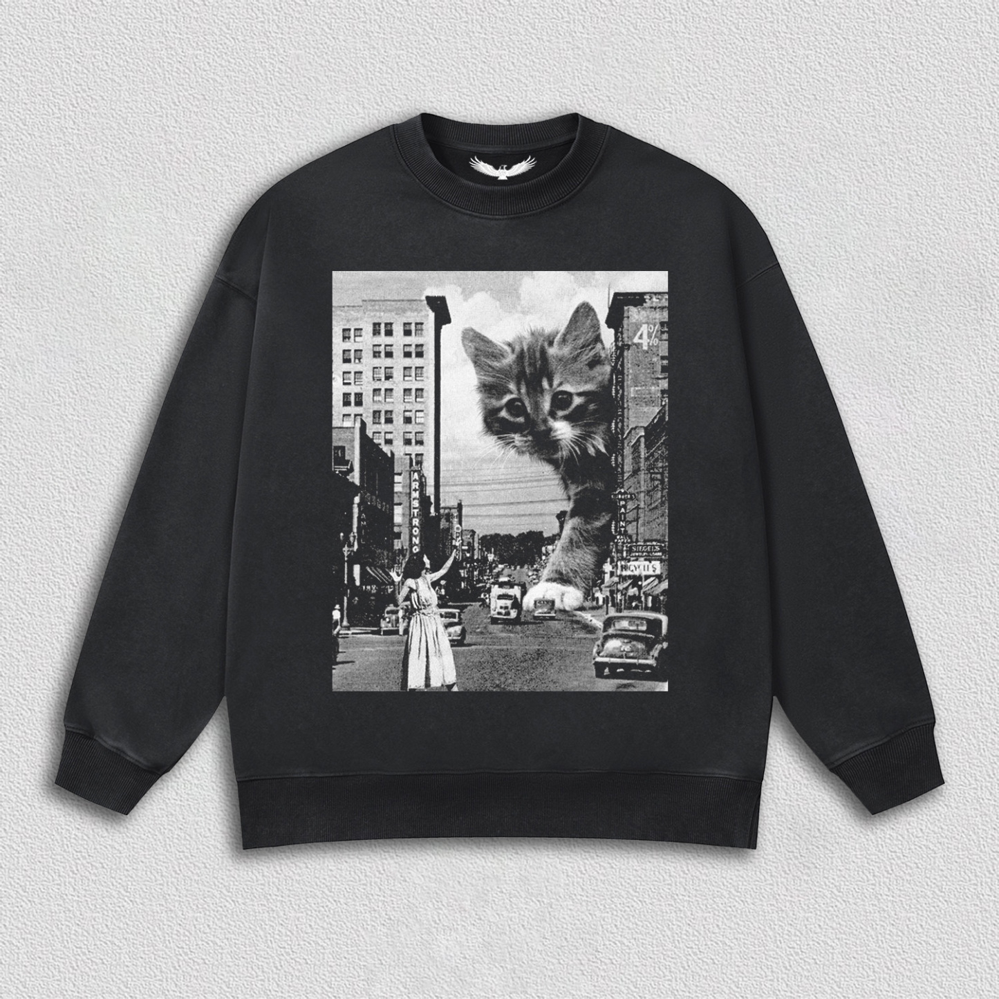 Artistic Multi - Headed Cat T-Shirt