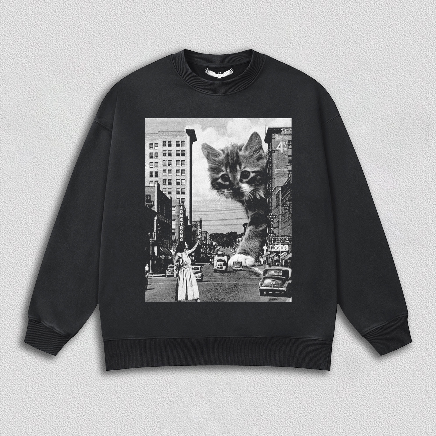 Artistic Multi - Headed Cat T-Shirt