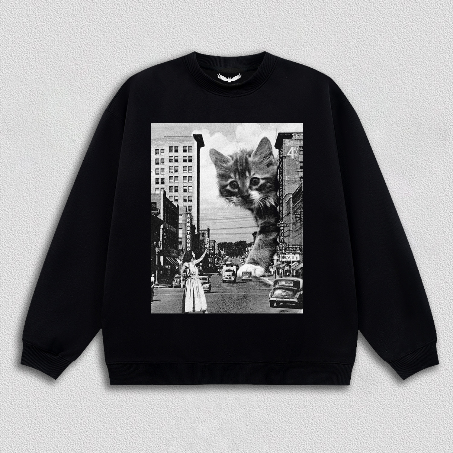 Artistic Multi - Headed Cat T-Shirt