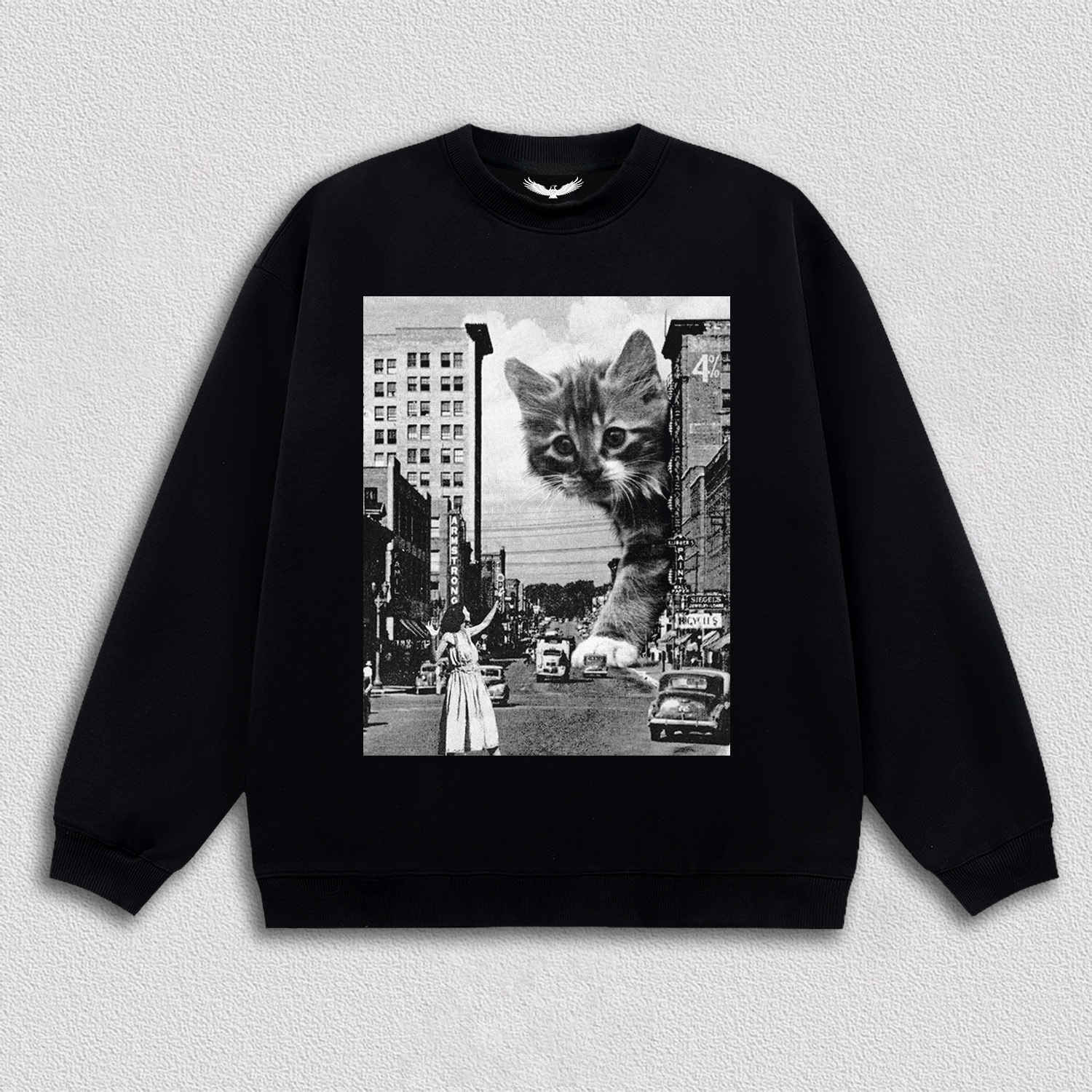 Artistic Multi - Headed Cat T-Shirt