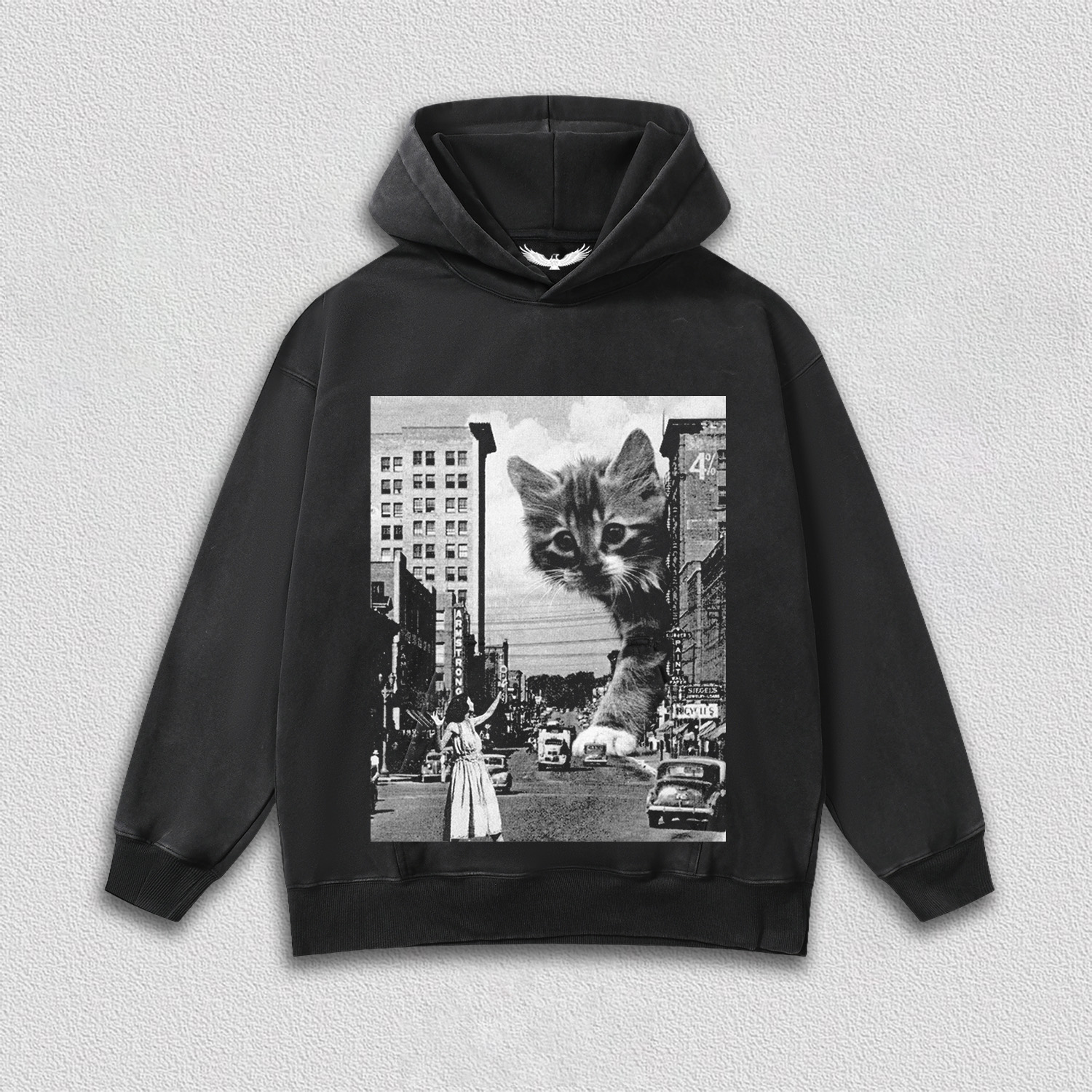 Artistic Multi - Headed Cat T-Shirt