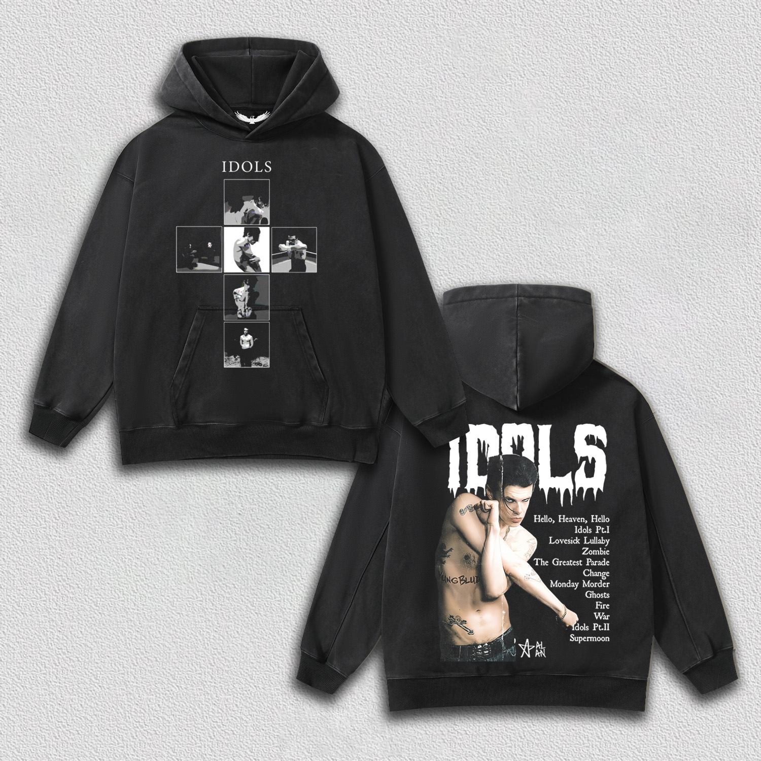 YUNGBLUD  IDOLS TEE&HOODIE 2.0