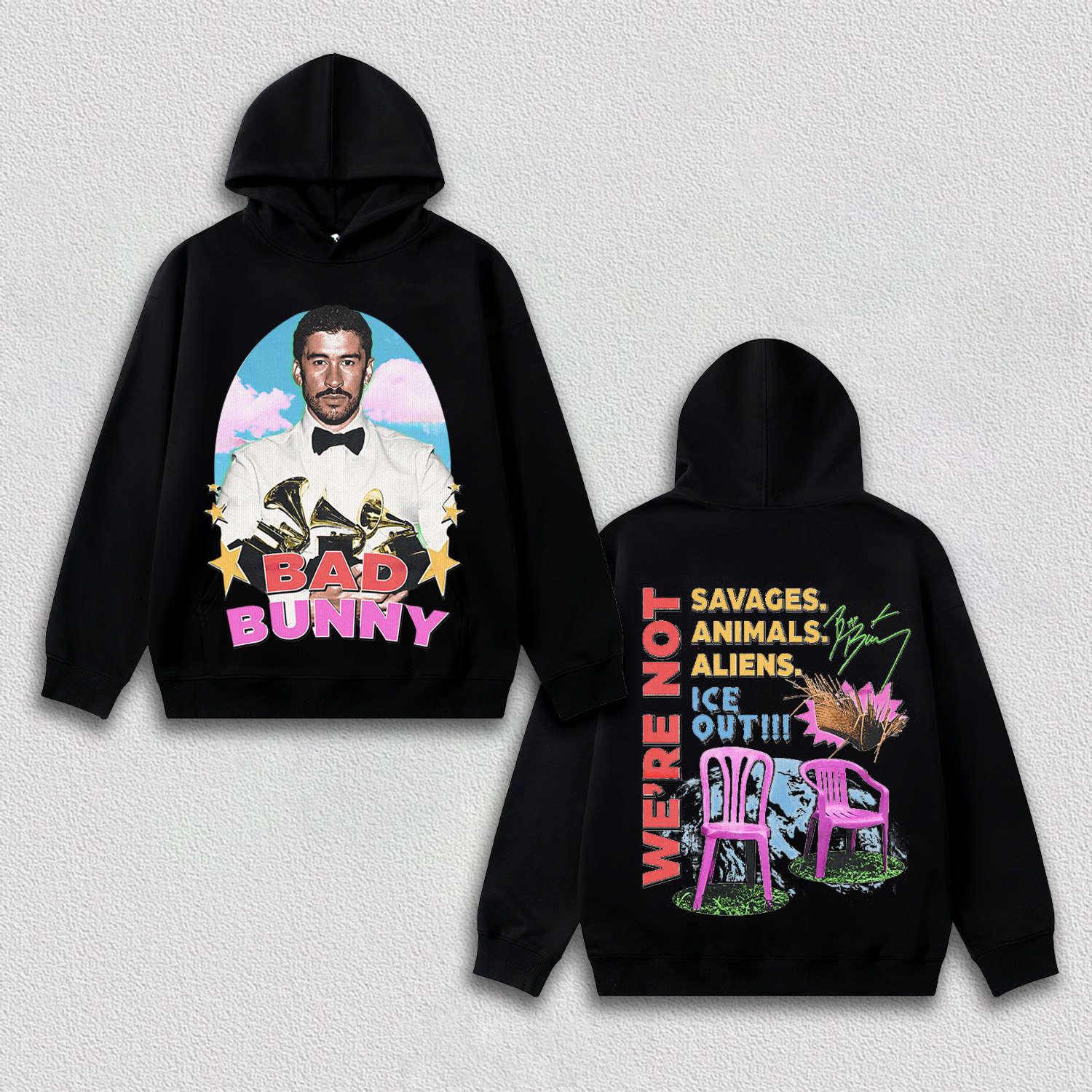 Bad Bunny  Tee&Hoodie 3.8