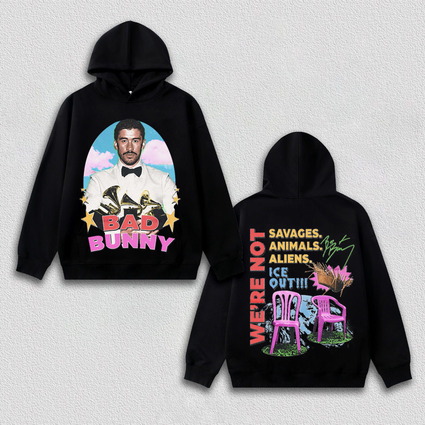 Bad Bunny  Tee&Hoodie 3.8