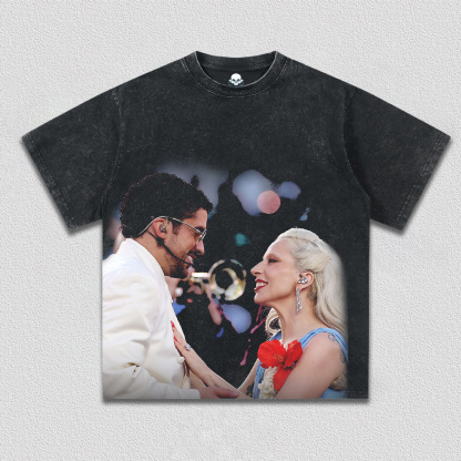 Lady Gaga & Bad Bunny super bowl tee