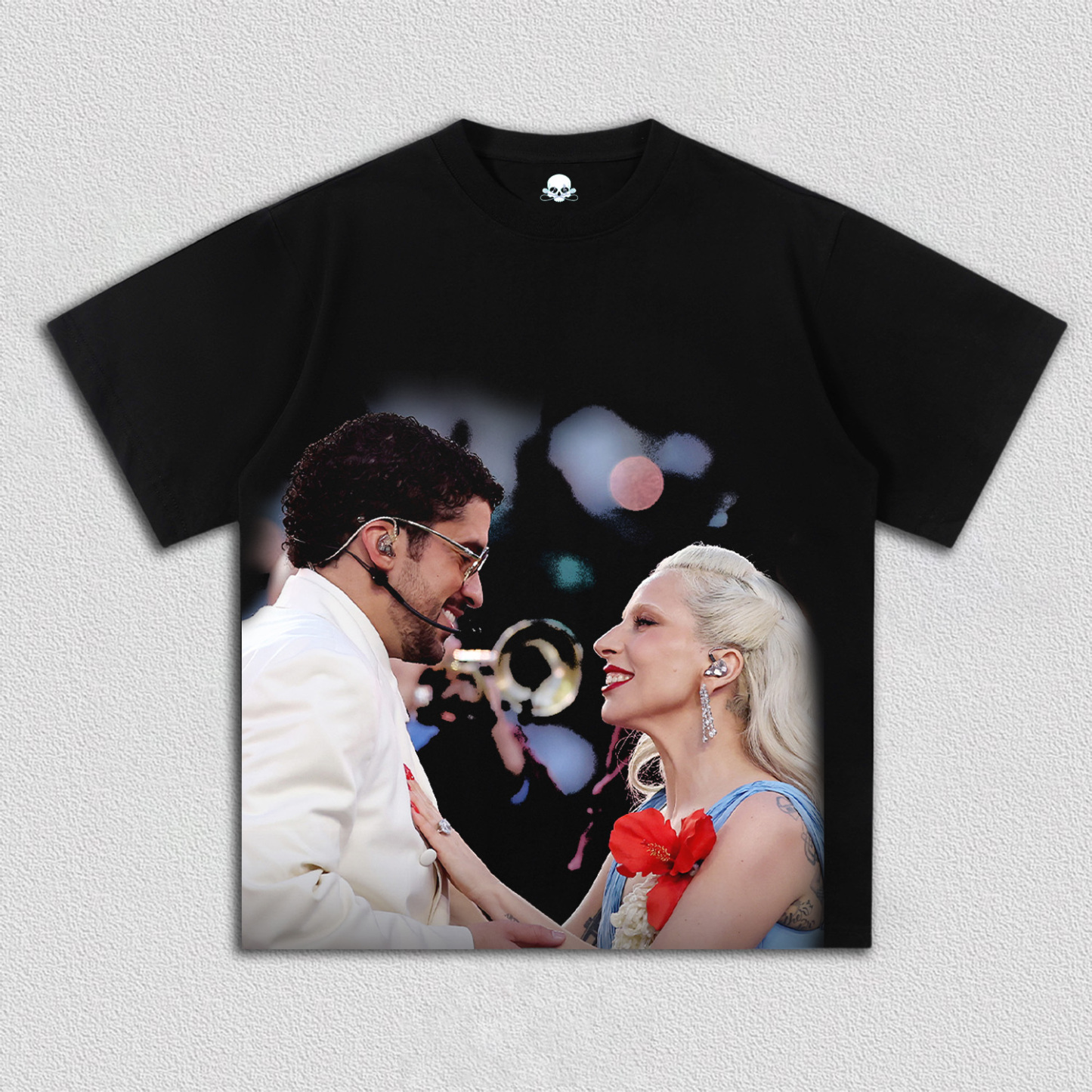 Lady Gaga & Bad Bunny super bowl tee
