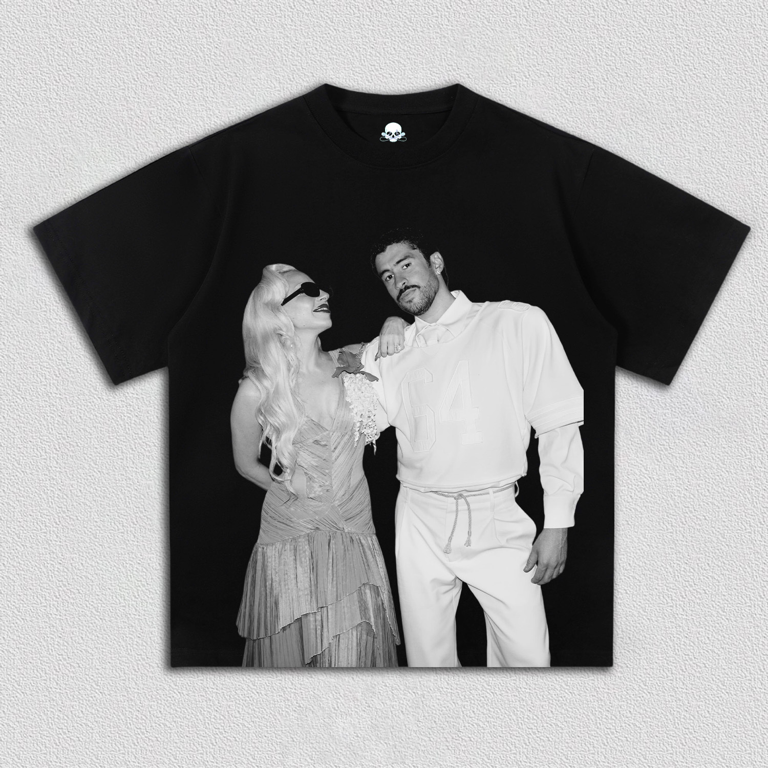 Lady Gaga & Bad Bunny super bowl tee