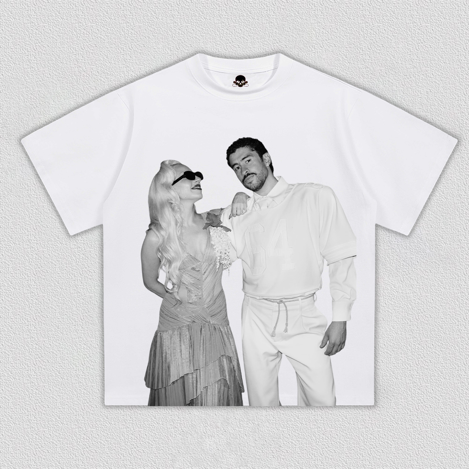Lady Gaga & Bad Bunny super bowl tee