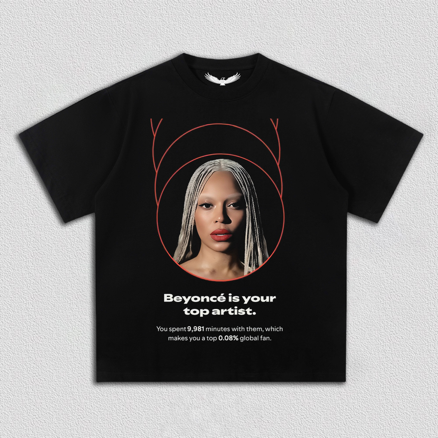 Beyonce is your top artist(number can be changed)