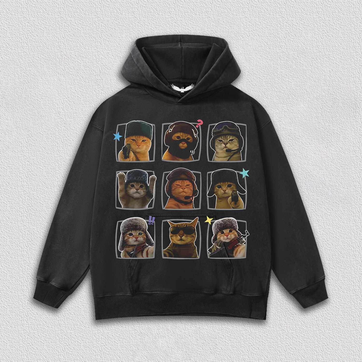 "Tactical Cat" Nine - Grid T-Shirt