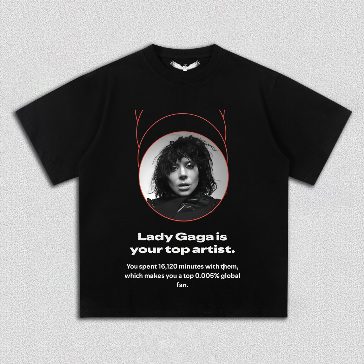 Lady Gaga is your top artist(number can be changed)