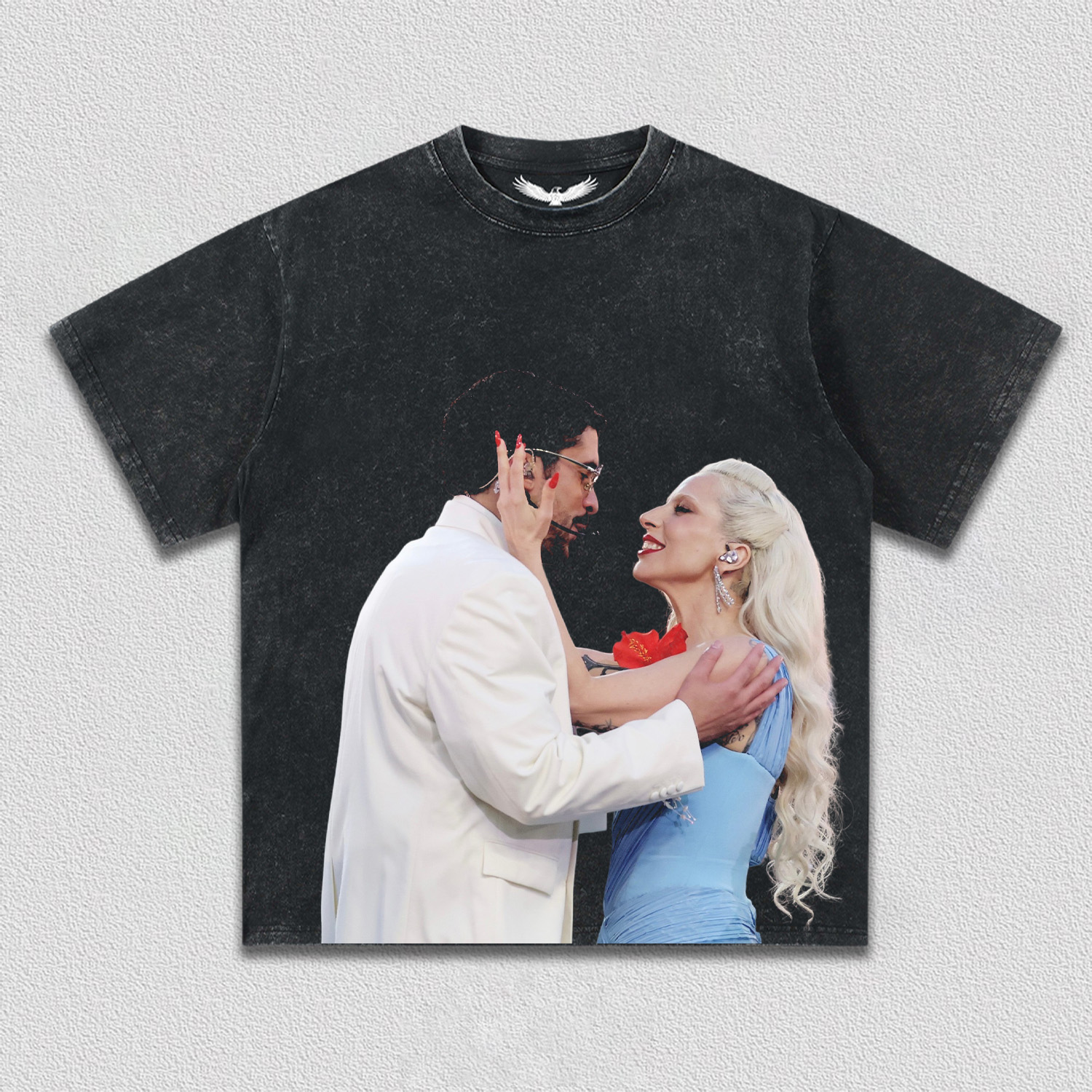 Lady Gaga & Bad Bunny super bowl tee
