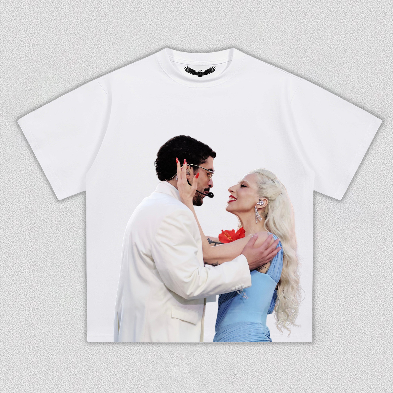 Lady Gaga & Bad Bunny super bowl tee