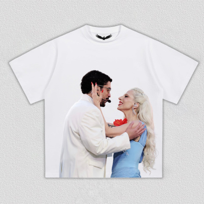 Lady Gaga & Bad Bunny super bowl tee