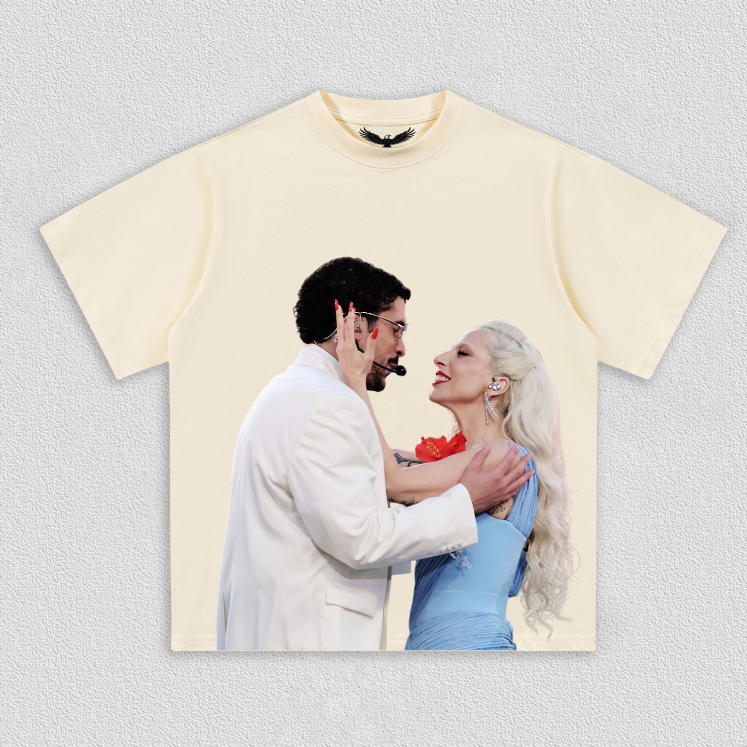 Lady Gaga & Bad Bunny super bowl tee