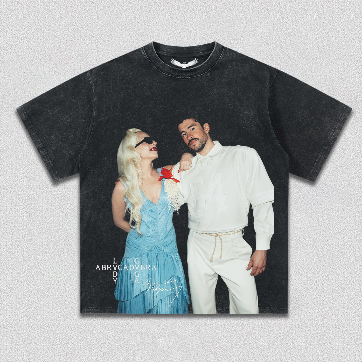 Lady Gaga & Bad Bunny super bowl tee