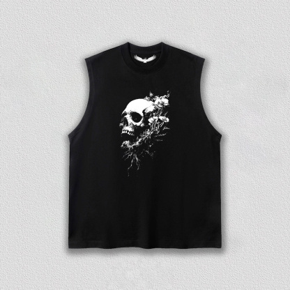 Skull and Flower T-Shirt