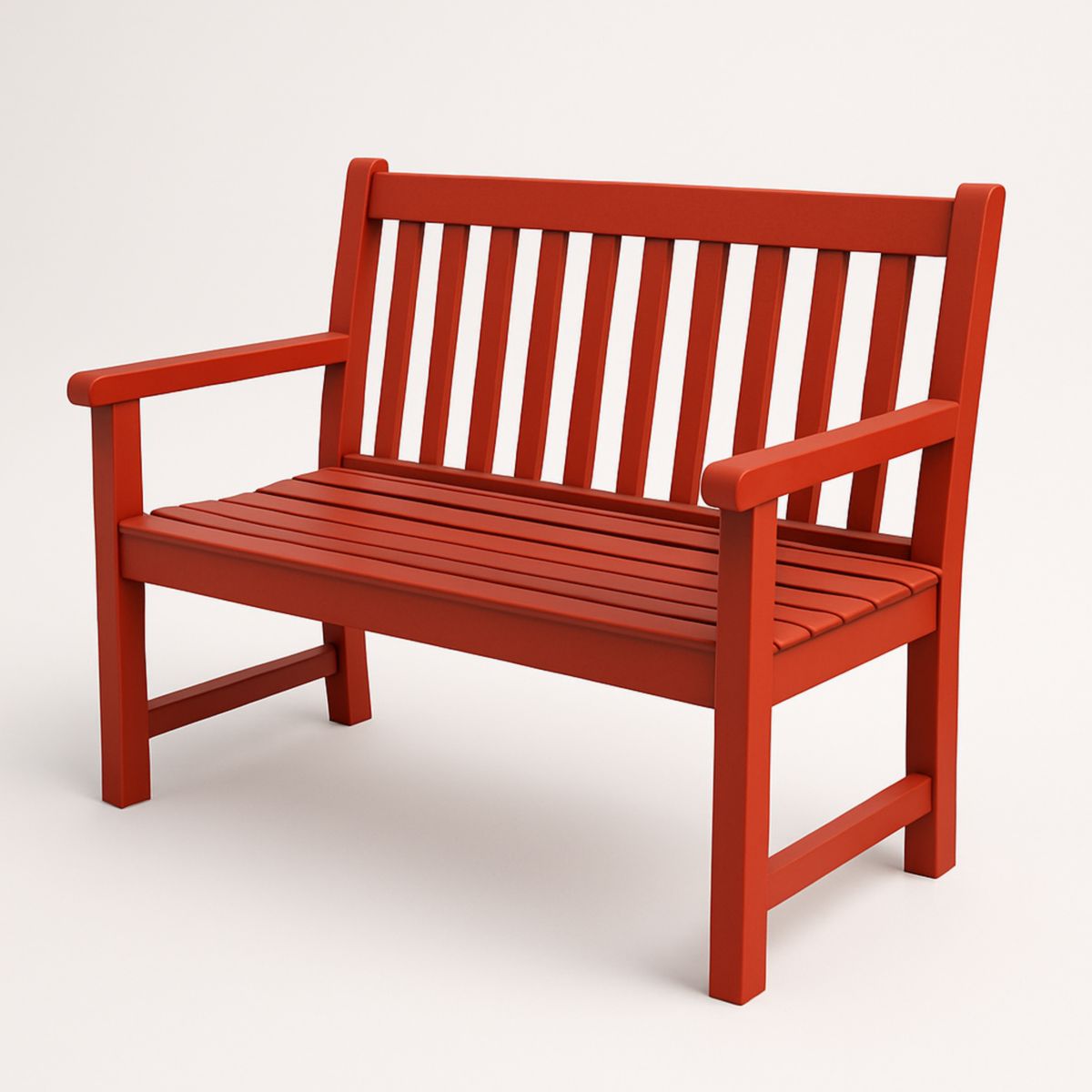 Ξύλινος Πάγκος Κόκκινος 120x55x90 cm