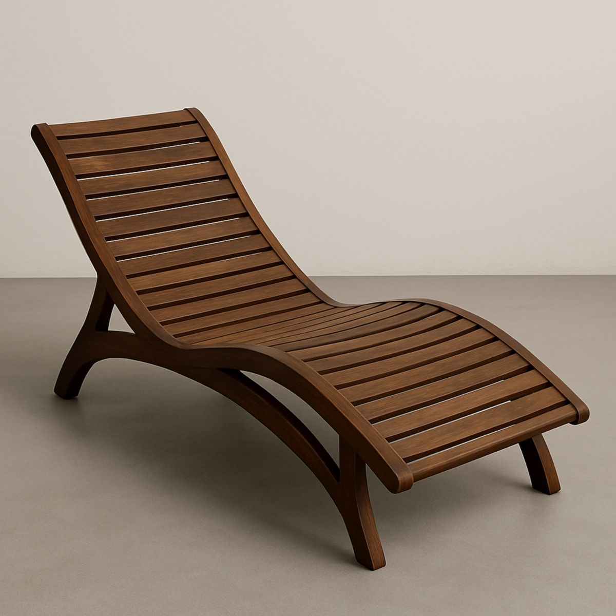 Ξαπλώστρα Ξύλινη Καφέ Εξωτερικού Χώρου 198x68x32 εκ.