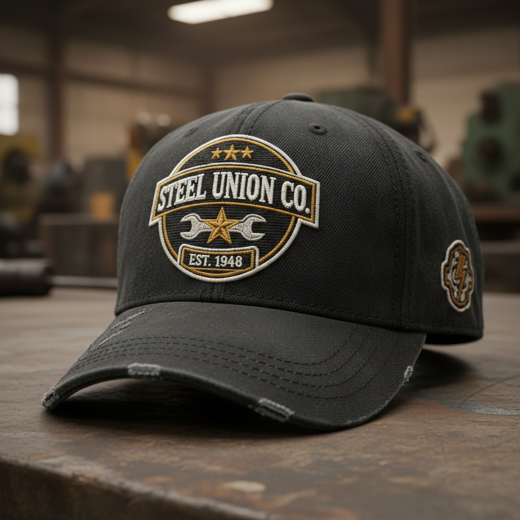 Vintage Distressed Pattern Outdoor Baseball Cap