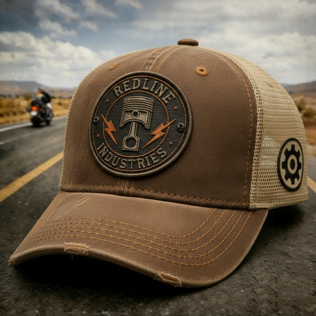 Vintage Distressed Pattern Outdoor Baseball Cap