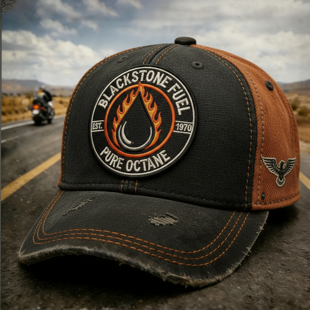 Vintage Distressed Pattern Outdoor Baseball Cap