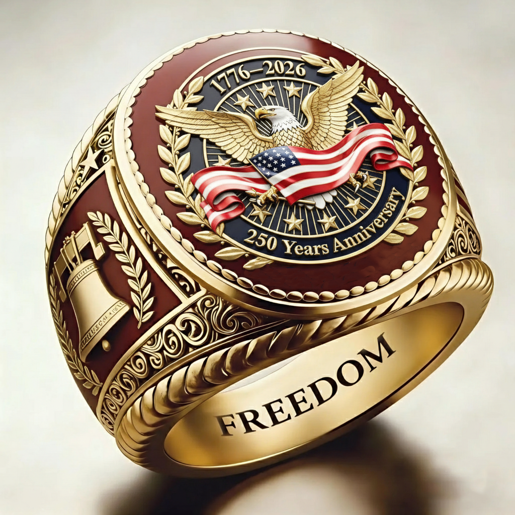 1776-2026 America Jubilee Ring