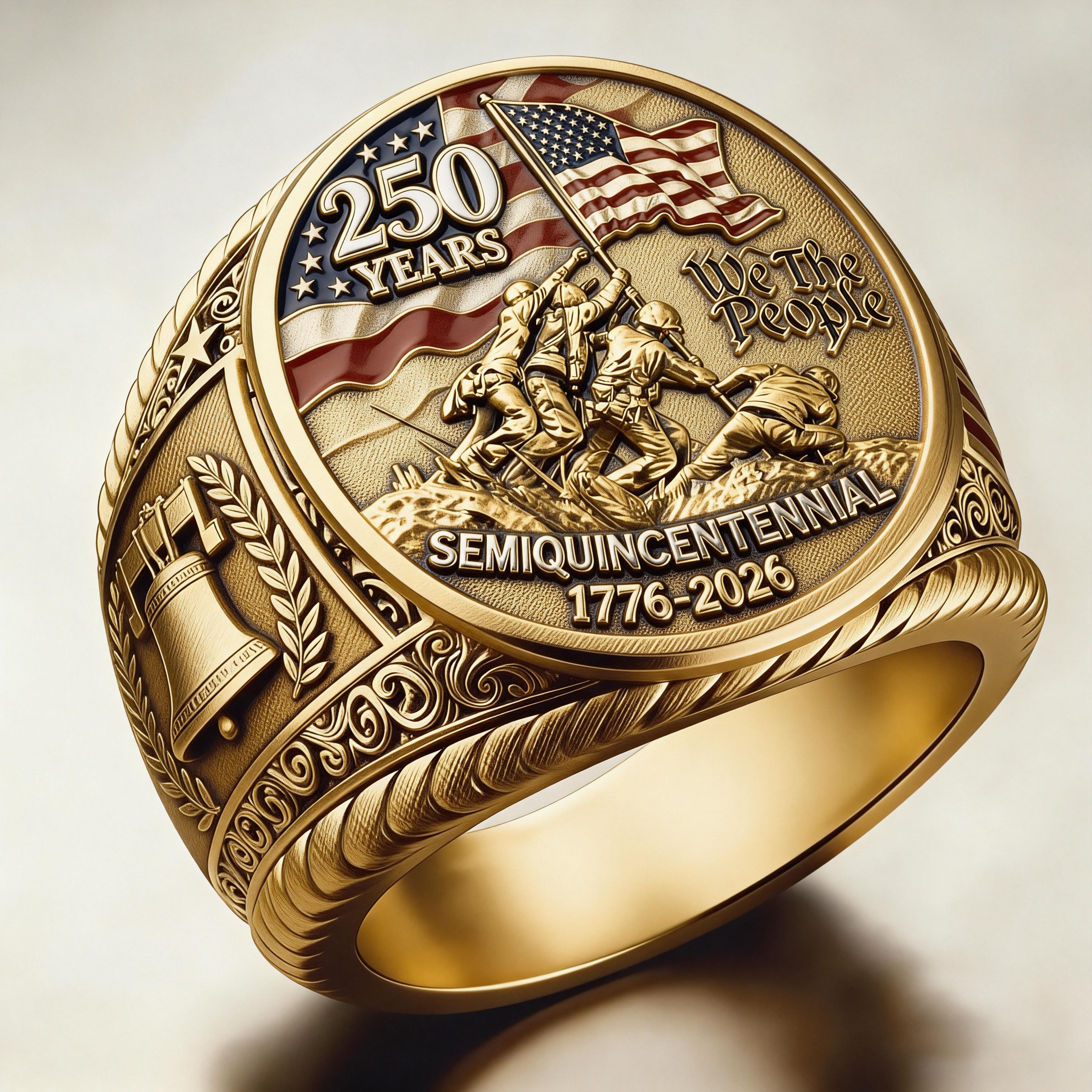 1776-2026 America Jubilee Ring