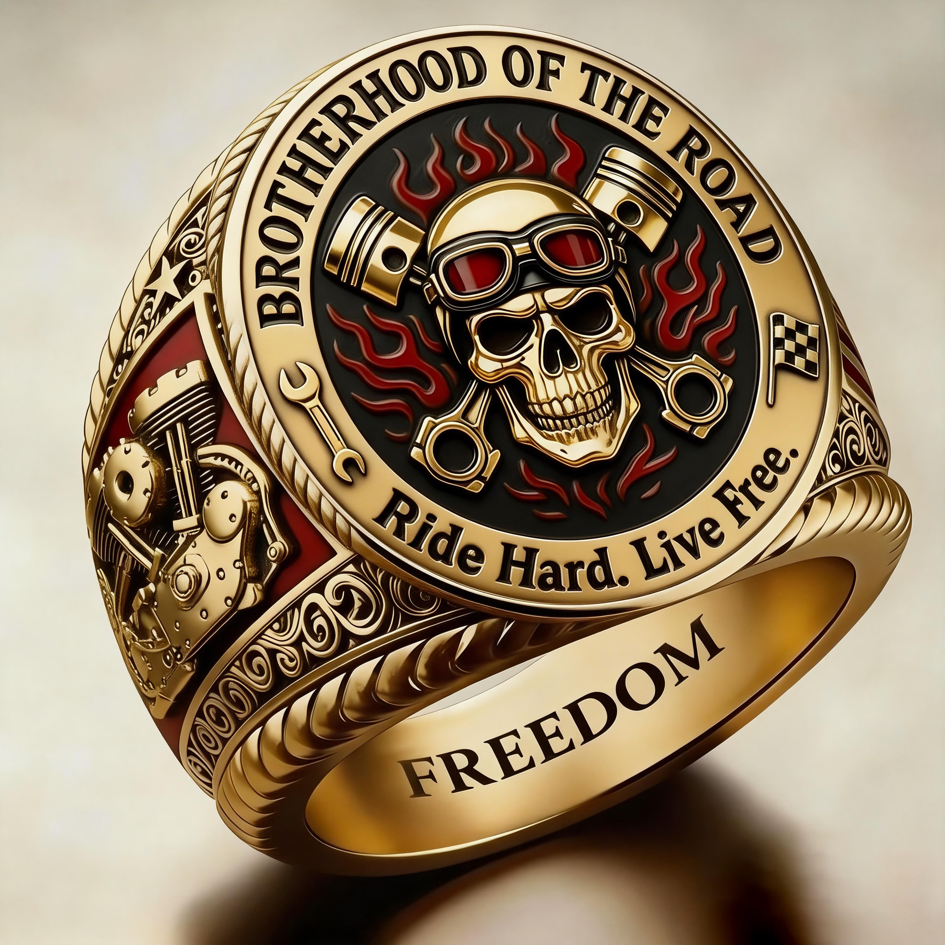 Rugged Biker Ring