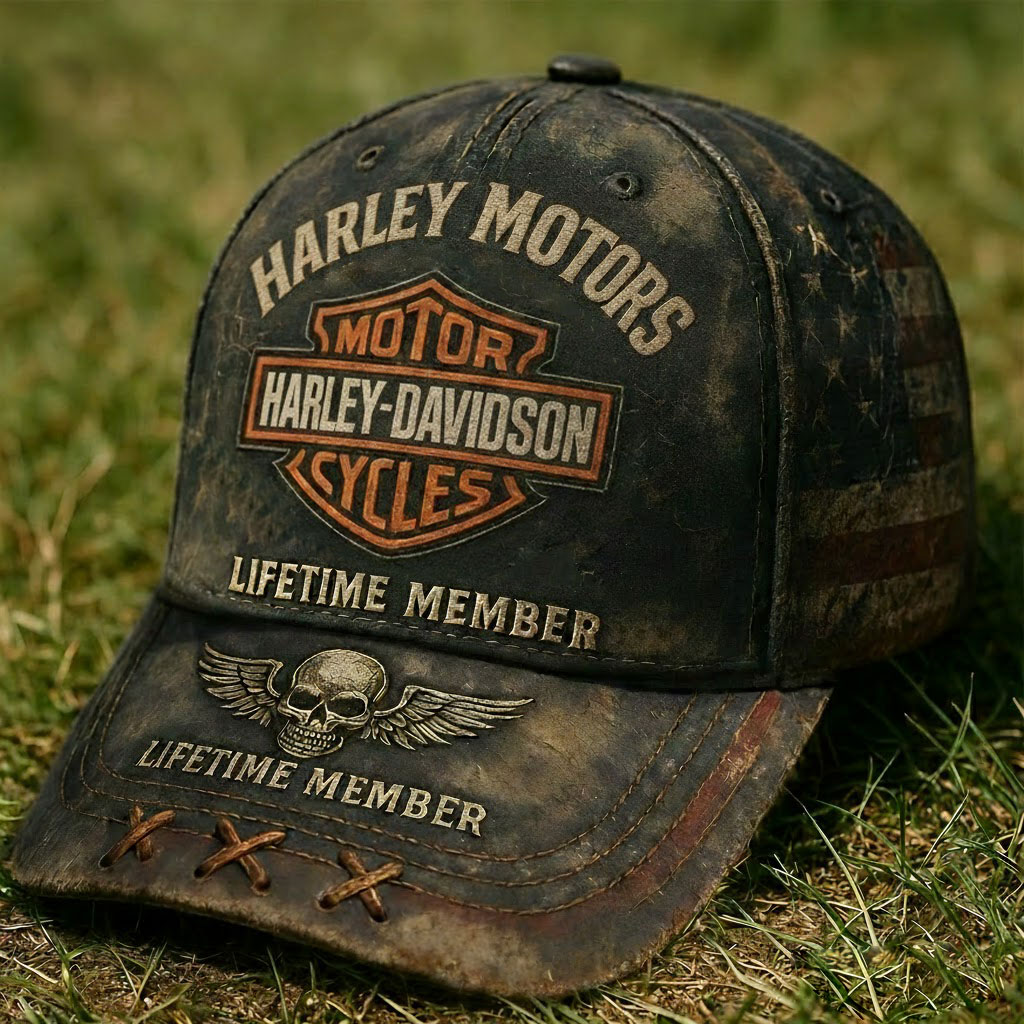 Harley Biker Style Baseball Cap