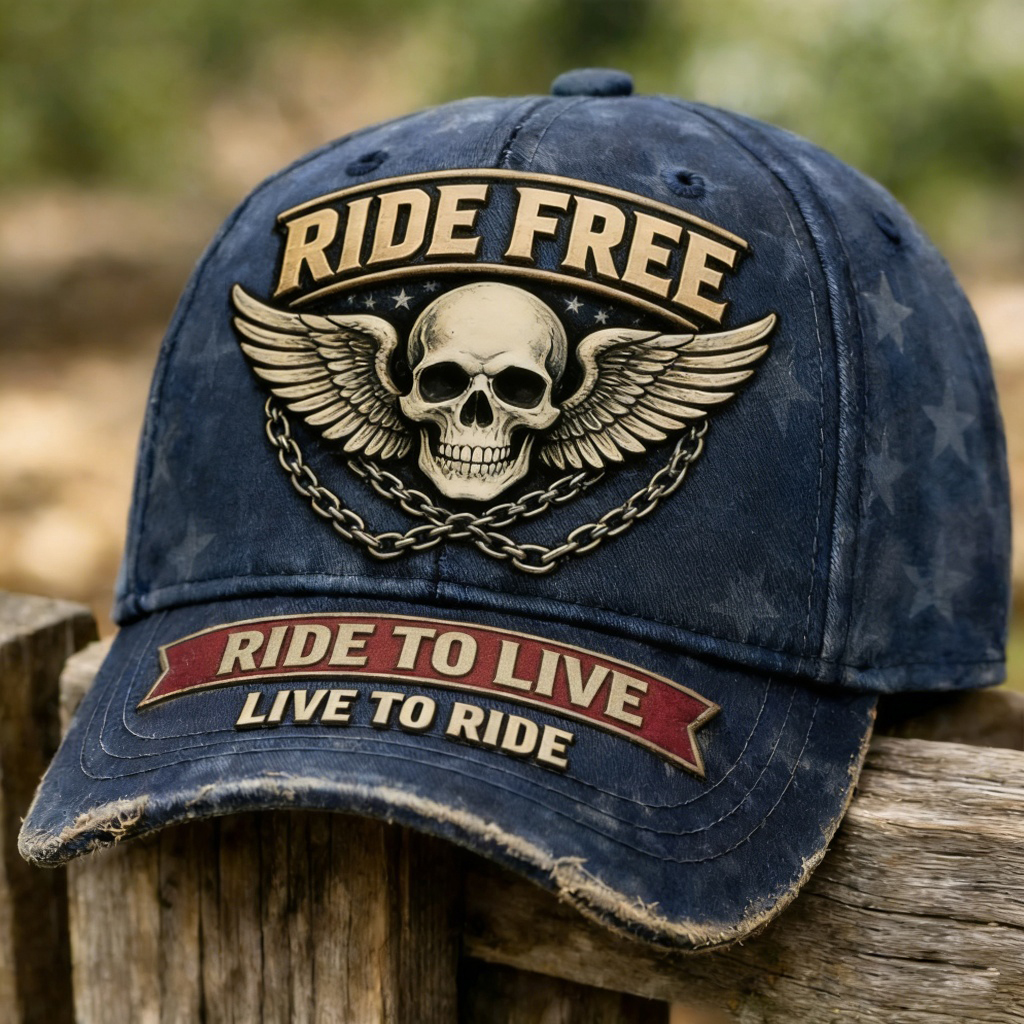 Harley Biker Style Baseball Cap