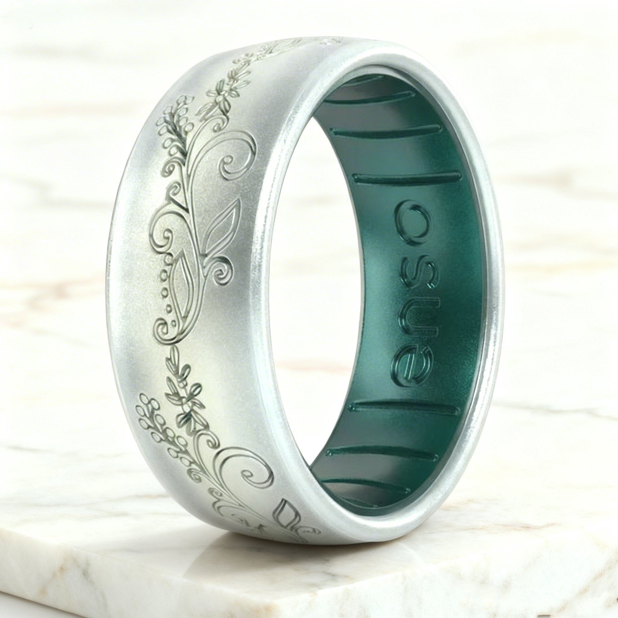 Modern Minimalist Laser Comfort Fit Ring