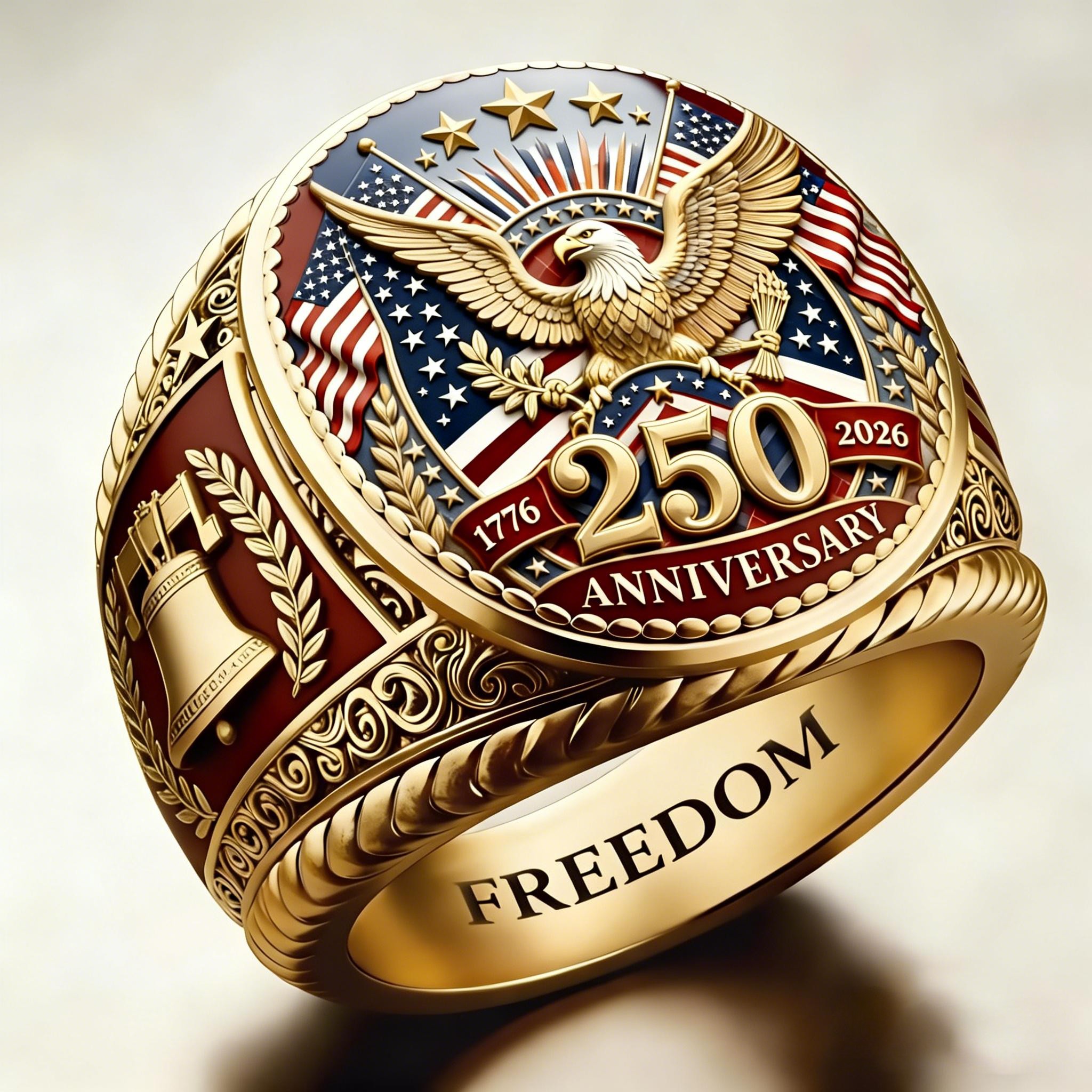 1776-2026 America Jubilee Ring