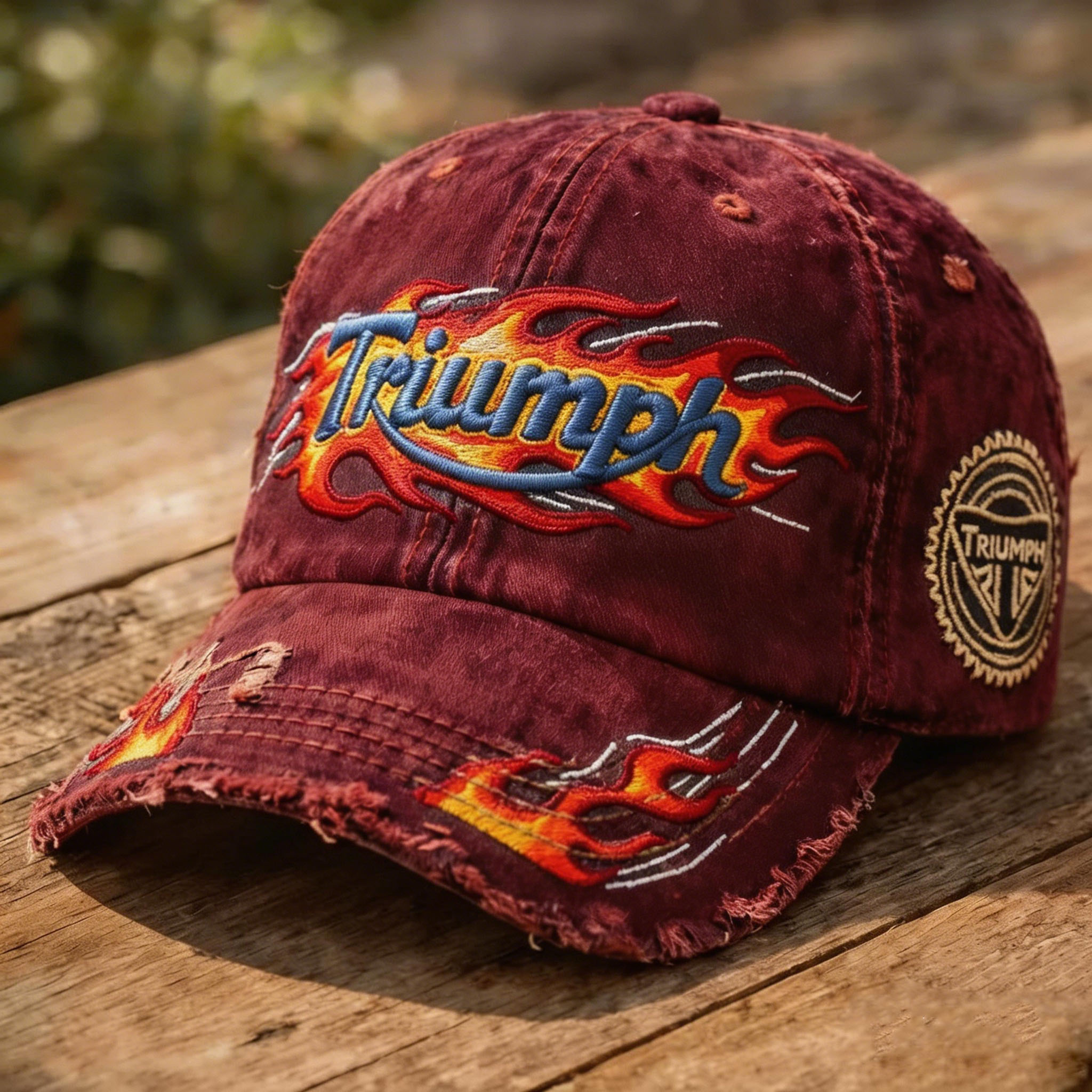 Vintage Motorcycle brands Distressed Outdoor Baseball Cap