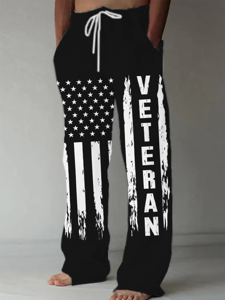 Men's Veteran Flag Casual Pants