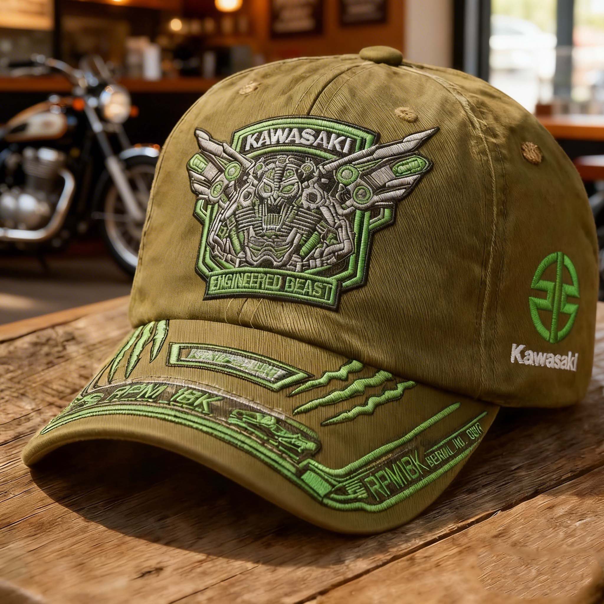 Vintage Motorcycle brands Distressed Outdoor Baseball Cap