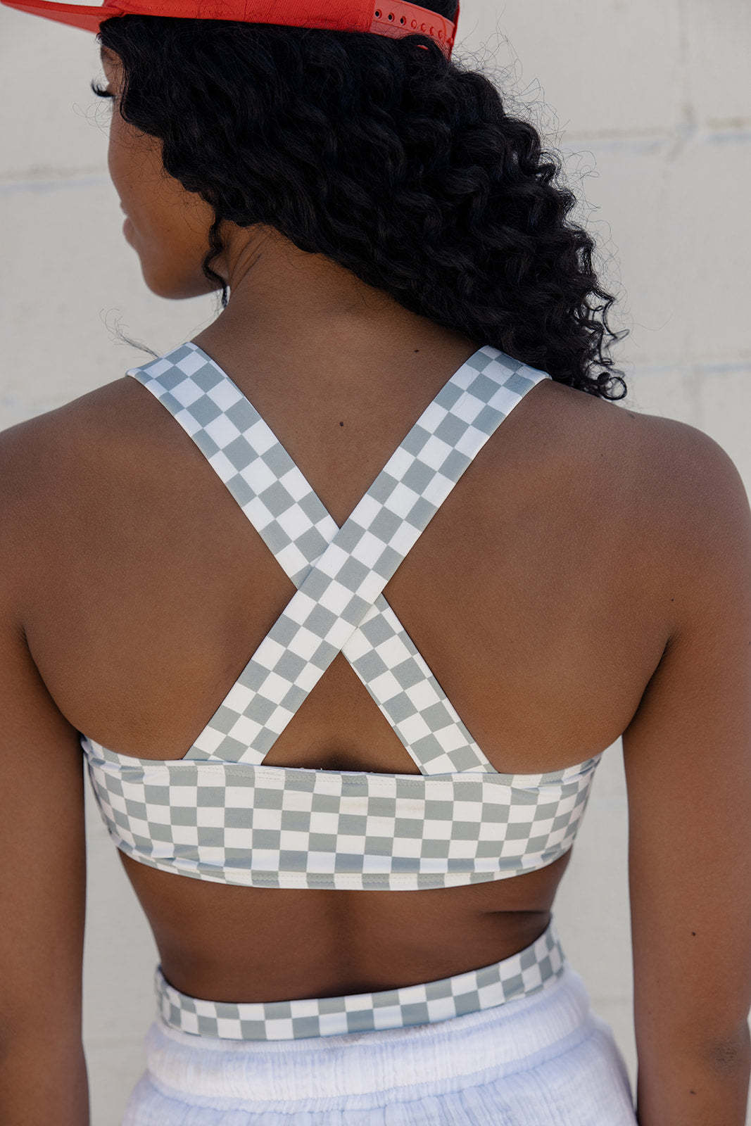Open Ocean Checkered Bikini Top