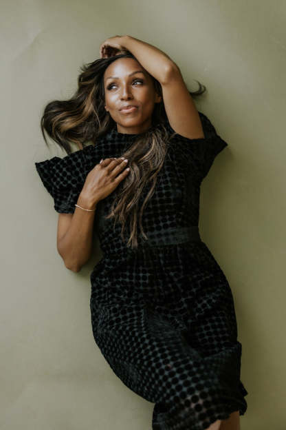 Theodosia Velvet Dotted Dress