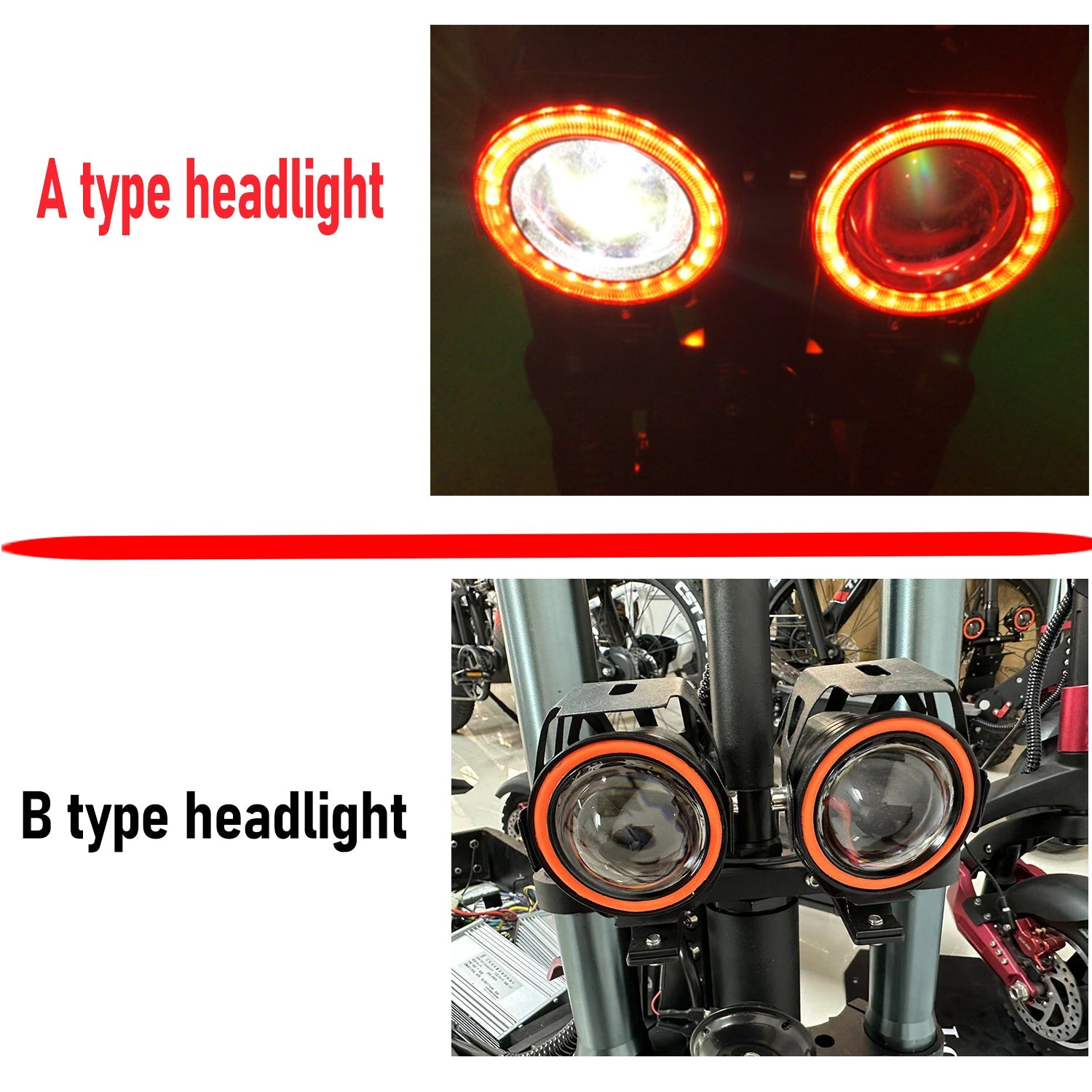 Tifgalop® K8 / T88/T88PLUS Electric Scooter Headlight/Horn
