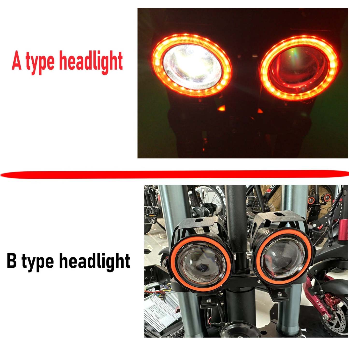 Tifgalop® K8 / T88/T88PLUS Electric Scooter Headlight/Horn