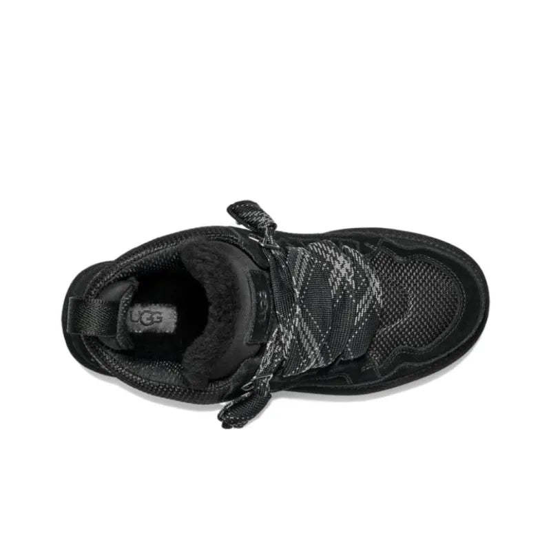 UkdjGG Women's Lowmel Sheepskin Lace Boot in Chestnut