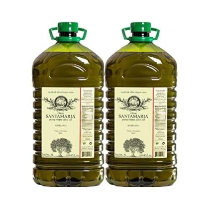 Olivar Santamaria | Aceite de Oliva Virgen Extra | Variedad Hojiblanca Premium | Primera presión en frío | España | Alto contenido en polifenoles | Ideal para aderezos de ensaladas, cocinar, freír y marinar | 5 litros (2 unidades)