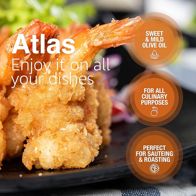 Aceite de oliva virgen extra orgánico Atlas 3 LT prensado en frío con alto contenido de polifenoles, procedente de Marruecos | Recién cosechado y sin procesar, de una sola finca familiar | Aceite de oliva virgen extra marroquí de confianza para chefs gala