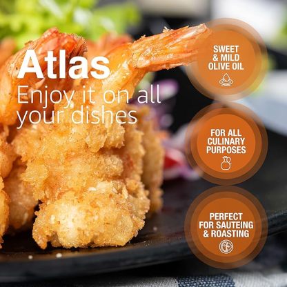 Aceite de oliva virgen extra orgánico Atlas 3 LT prensado en frío con alto contenido de polifenoles, procedente de Marruecos | Recién cosechado y sin procesar, de una sola finca familiar | Aceite de oliva virgen extra marroquí de confianza para chefs gala